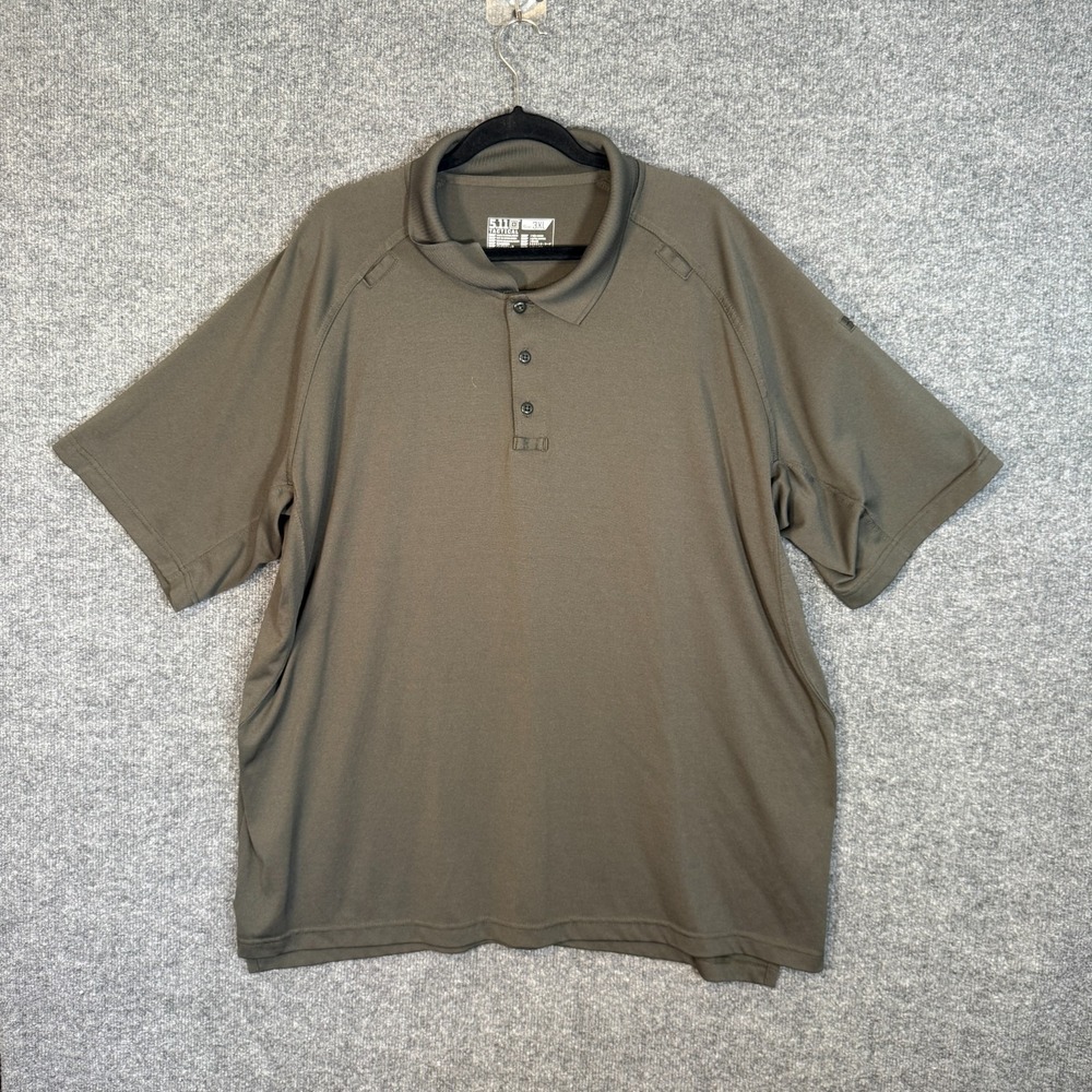 5.11‎ Tactical Shirt Mens 3XL XXXL Gray Performance Polo Short Sleeve Outdoors